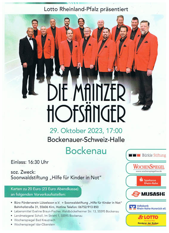Plakat Mainzer Hofsnger 29102023 in Bockenau